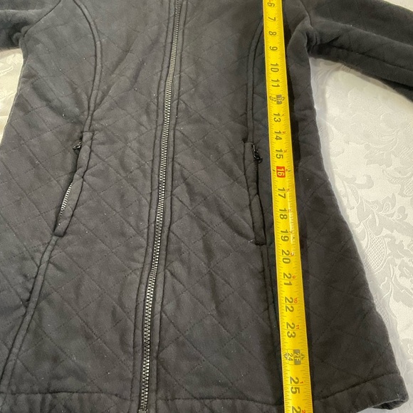 The North Face Black Quilted Faux Fur Lined Zip Up Coat sz Xtra Small - Picture 6 of 9